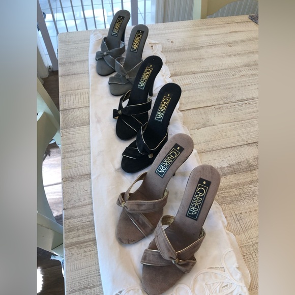 VINTAGE Grey Suede Sandal - Picture 14 of 14